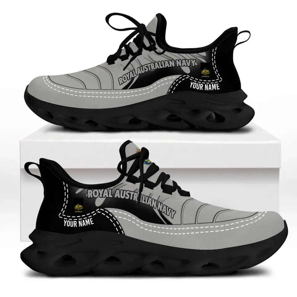 Personalized Australia Soldier/Veterans With Rank And Name Men Sneakers Printed - 19062402QA