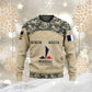 Personalized France Soldier/Veteran Camo with Name, Year and Rank Hoodie All Over Printed - 17193600