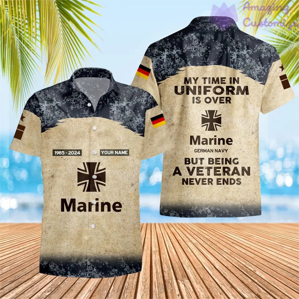 Personalized Germany Soldier/Veteran Camo with Name, Year and Rank Hoodie All Over Printed - 17200512