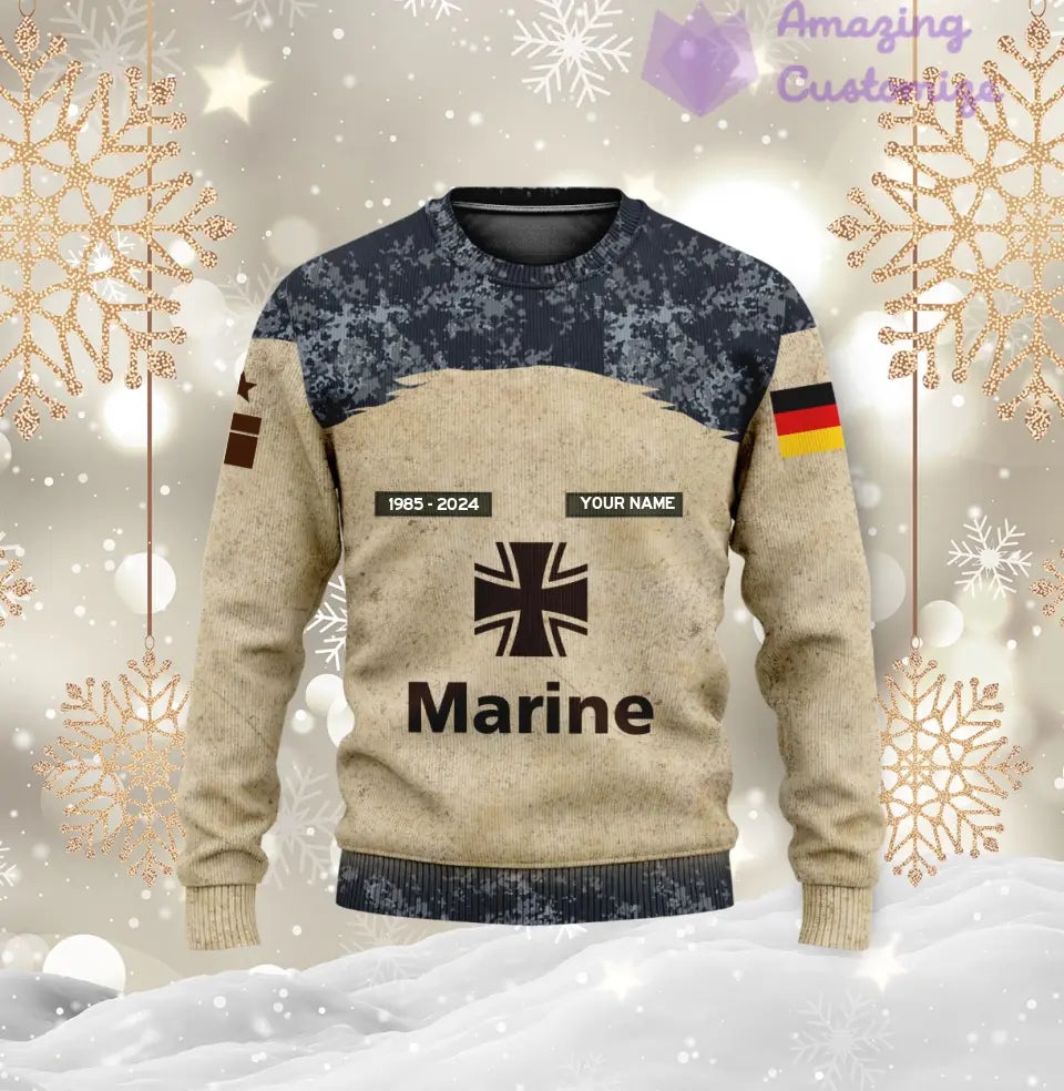 Personalized Germany Soldier/Veteran Camo with Name, Year and Rank Hoodie All Over Printed - 17200512