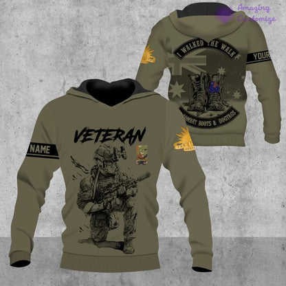 Personalized Australia Soldier/Veteran Camo with Name, Year and Rank Hoodie All Over Printed - 1720569602