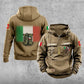 Personalisierter italienischer Soldat/Veteran mit Rang und Namen, Vintage-Kapuzenpullover, komplett bedruckt – 17203968