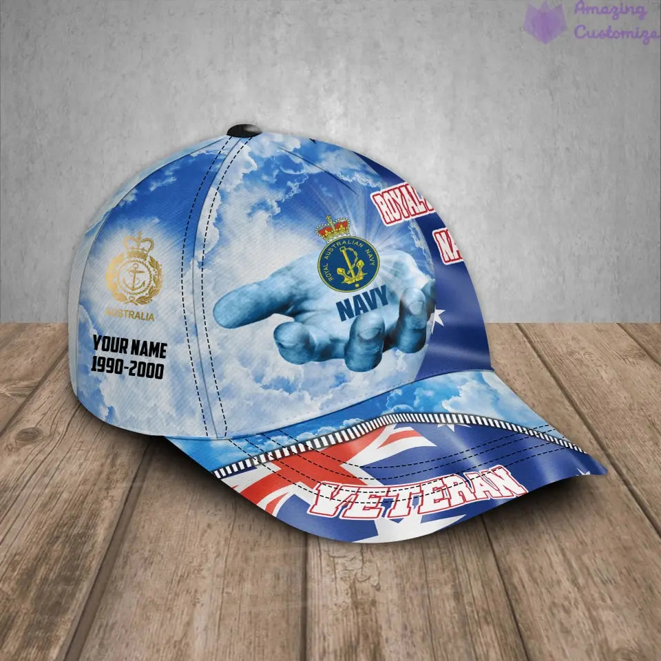 Personalized Rank, Year And Name Australia Soldier/Veterans Baseball Cap - 1721260802