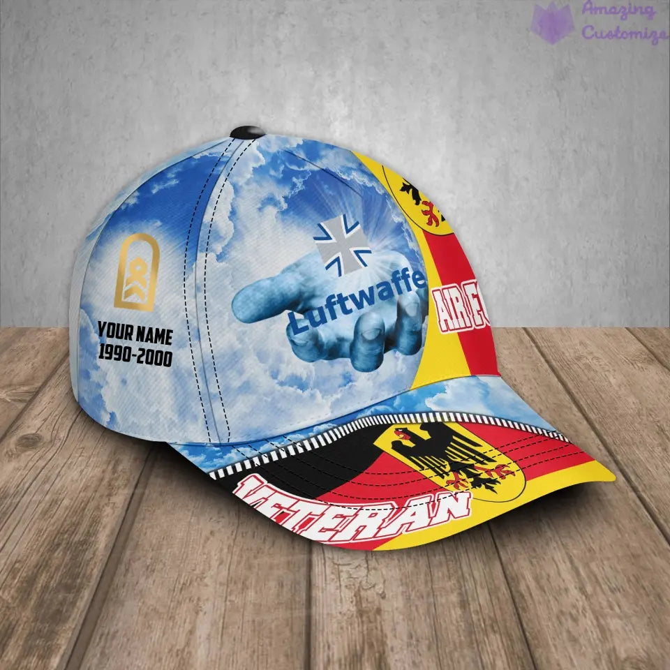 Personalized Rank, Year And Name Germany Soldier/Veterans Baseball Cap - 1721260802