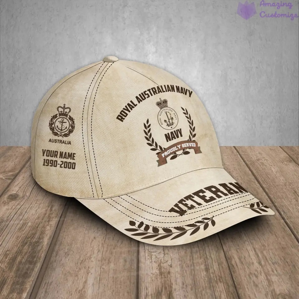 Personalized Rank, Year And Name Australia Soldier/Veterans Baseball Cap - 1721260803