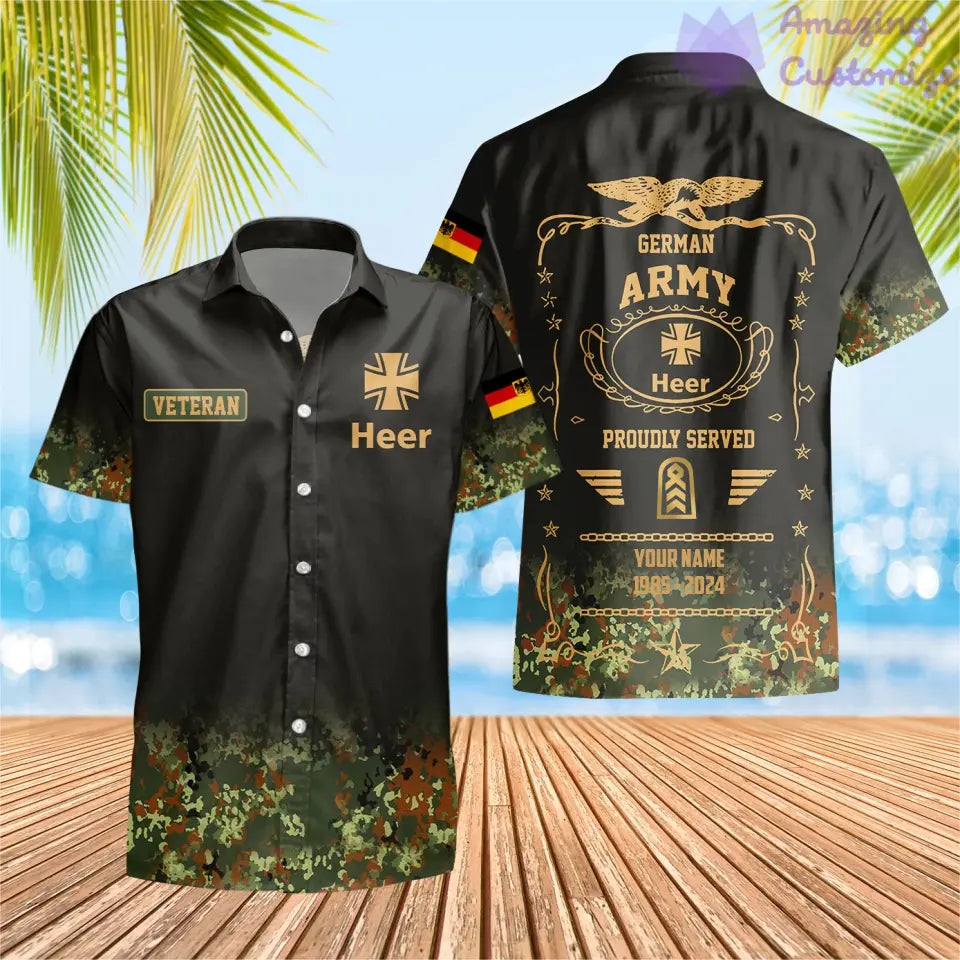 Personalized Germany Soldier/Veteran Camo with Name, Year and Rank Hoodie All Over Printed - 1721606402