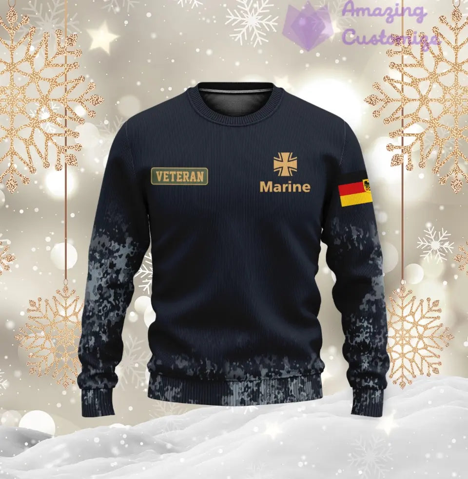 Personalized Germany Soldier/Veteran Camo with Name, Year and Rank Hoodie All Over Printed - 1721606402