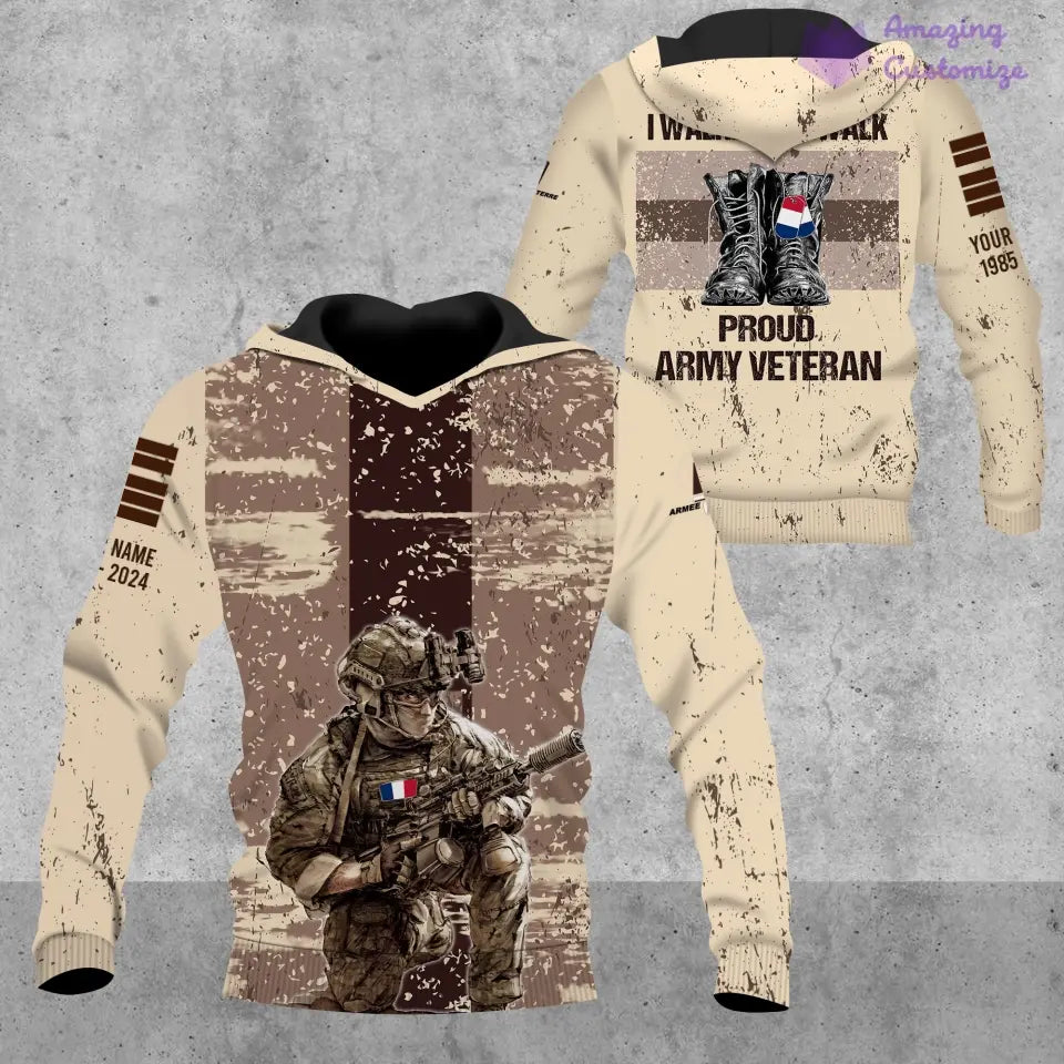 Personalized France Soldier/Veteran Camo with Name, Year and Rank POLO All Over Printed - 1721779202