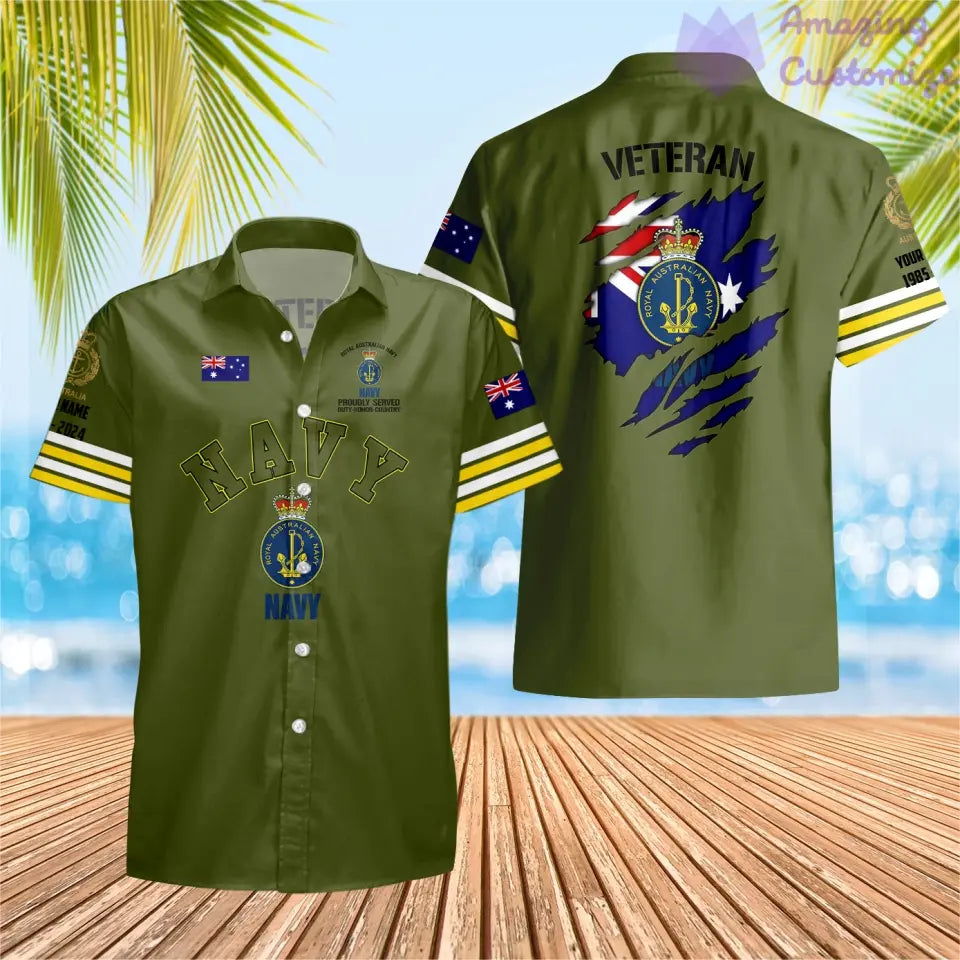 Personalized Australia Soldier/Veteran Camo with Name, Year and Rank POLO All Over Printed - 1721865602