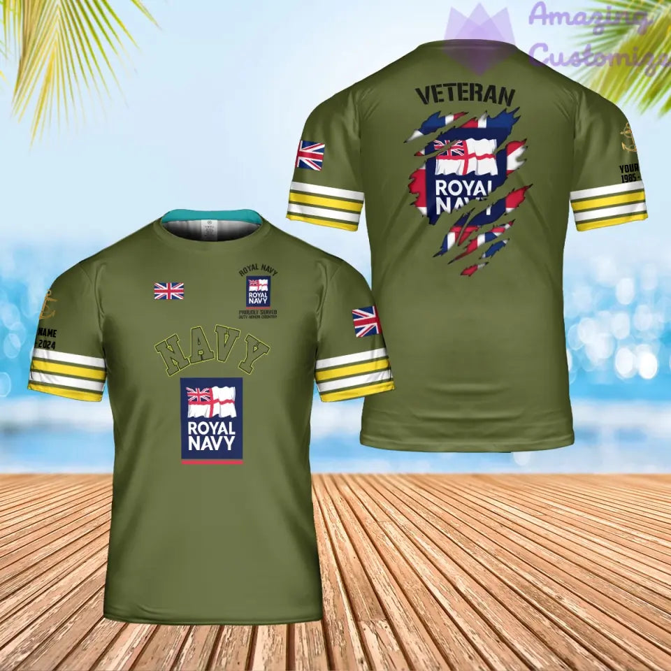 Personalized UK Soldier/Veteran Camo with Name, Year and Rank POLO All Over Printed - 1721865602