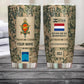 Personalized Netherlands Veteran/ Soldier With Rank, Name Tumbler - 17218656