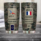 Personalized France Veteran/ Soldier With Rank, Name Tumbler - 17218656