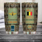 Personalized Belgium Veteran/ Soldier With Rank, Name Tumbler - 17218656