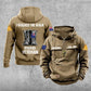 Personalisierter australischer Soldat/Veteran mit Rang, Jahr und Namen, Vintage-Kapuzenpullover mit Rundumdruck – 17219520