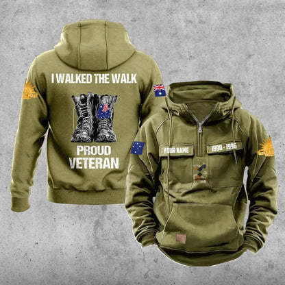 Personalized Australia Soldier/Veteran With Rank, Year And Name Vintage Hoodie All Over Printed - 17219520