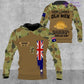 Personalisiertes australisches Soldaten-/Veteranen-Tarnmuster mit Namen, Jahr und Rang, Poloshirt mit Rundumdruck – 17217792