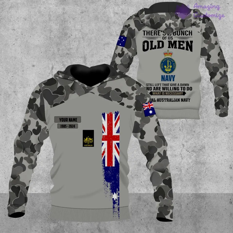 Personalisiertes australisches Soldaten-/Veteranen-Tarnmuster mit Namen, Jahr und Rang, Poloshirt mit Rundumdruck – 17217792