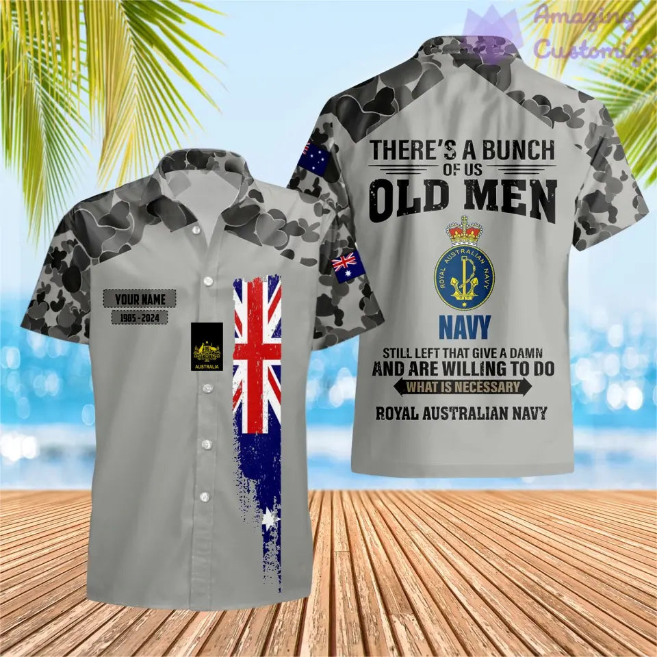 Personalisiertes australisches Soldaten-/Veteranen-Tarnmuster mit Namen, Jahr und Rang, Poloshirt mit Rundumdruck – 17217792