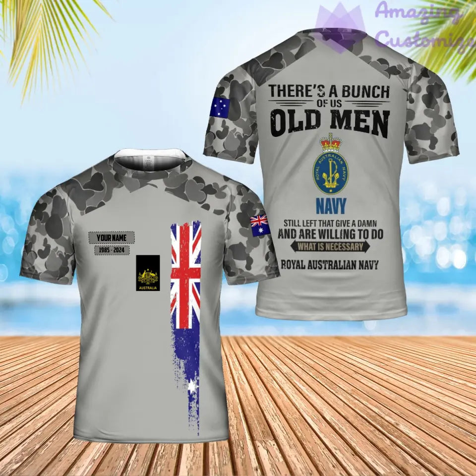 Personalisiertes australisches Soldaten-/Veteranen-Tarnmuster mit Namen, Jahr und Rang, Poloshirt mit Rundumdruck – 17217792