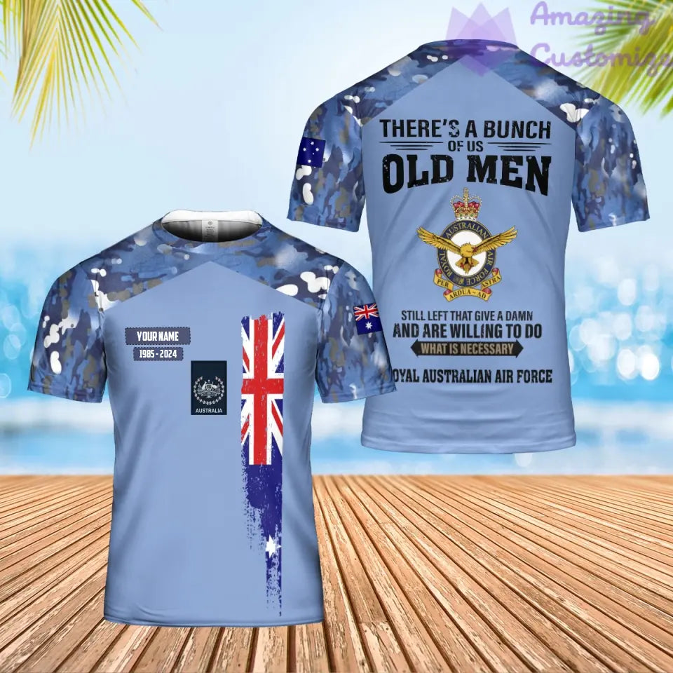 Personalisiertes australisches Soldaten-/Veteranen-Tarnmuster mit Namen, Jahr und Rang, Poloshirt mit Rundumdruck – 17217792