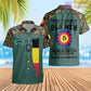 Personalized Belgium Soldier/Veteran Camo with Name, Year and Rank POLO All Over Printed - 17217792