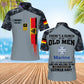 Personalized Germany Soldier/Veteran Camo with Name, Year and Rank POLO All Over Printed - 17217792