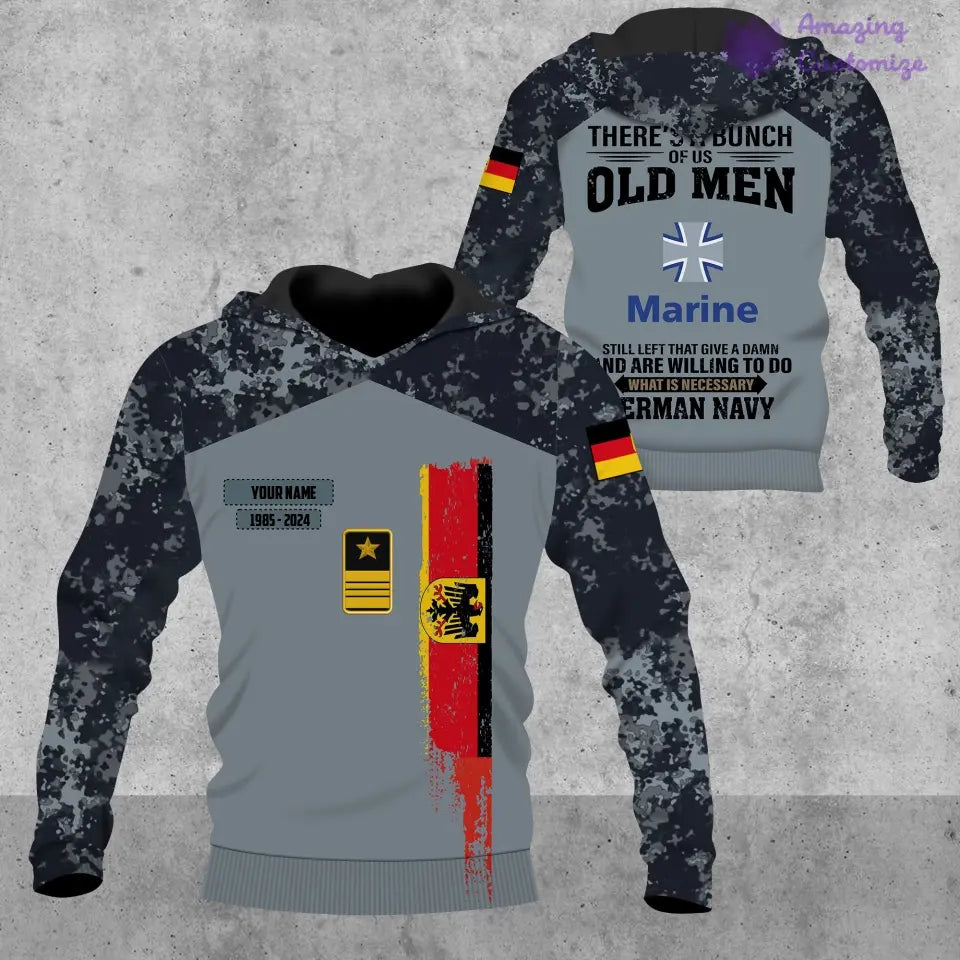 Personalized Germany Soldier/Veteran Camo with Name, Year and Rank POLO All Over Printed - 17217792