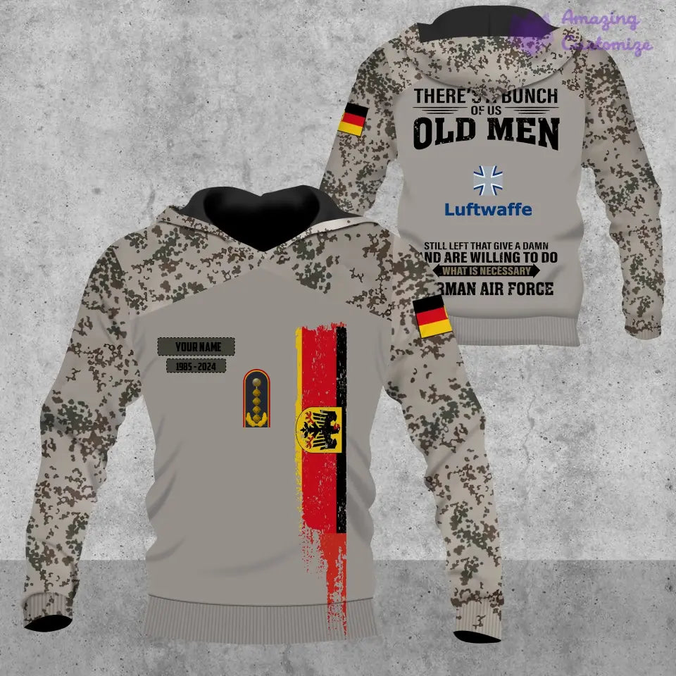 Personalized Germany Soldier/Veteran Camo with Name, Year and Rank POLO All Over Printed - 17217792