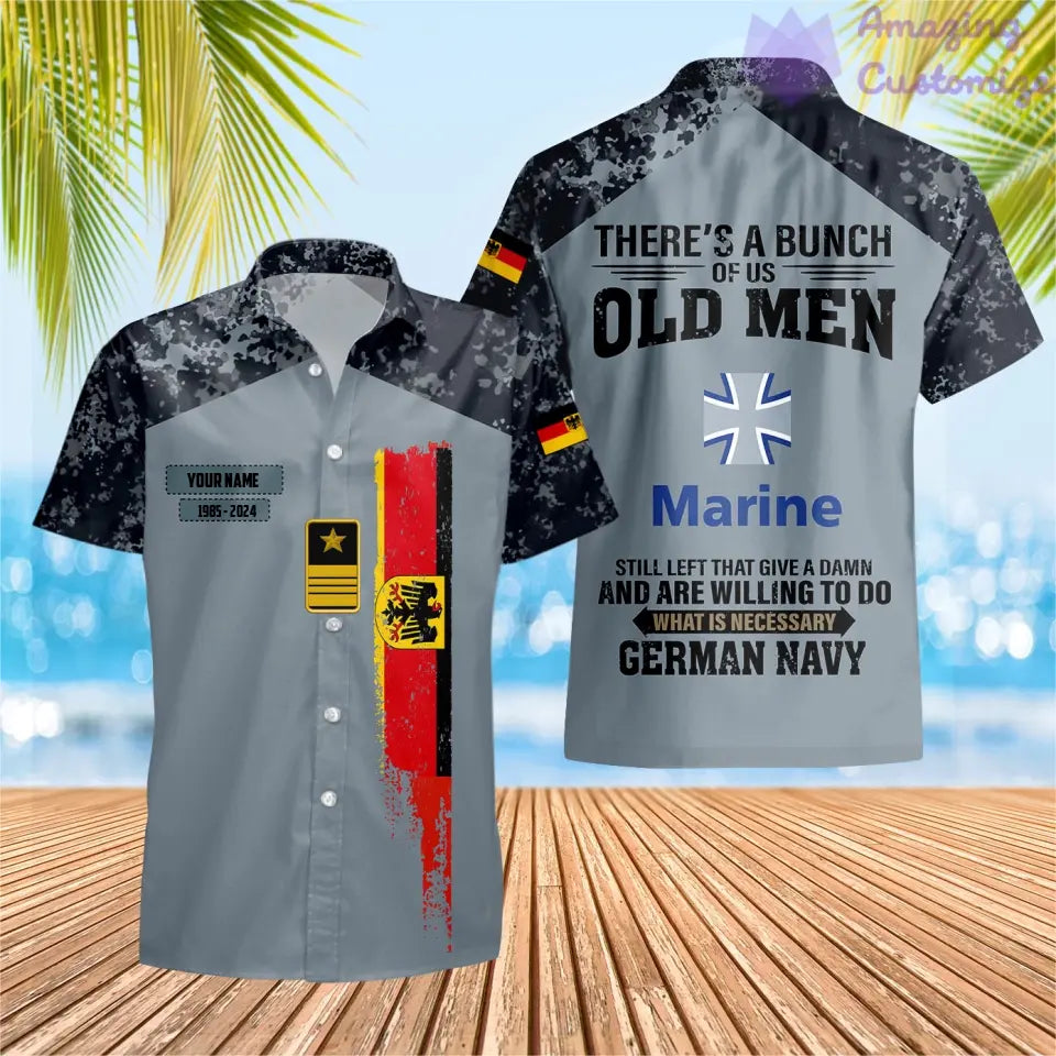 Polo personnalisé avec camouflage soldat/vétéran allemand avec nom, année et grade imprimés sur toute la surface - 17217792