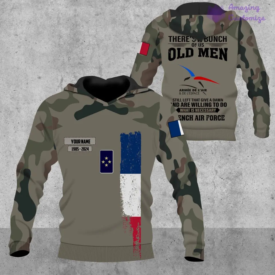 Personalized France Soldier/Veteran Camo with Name, Year and Rank POLO All Over Printed - 17217792