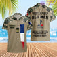 Personalized France Soldier/Veteran Camo with Name, Year and Rank POLO All Over Printed - 17217792