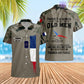 Personalized France Soldier/Veteran Camo with Name, Year and Rank POLO All Over Printed - 17217792