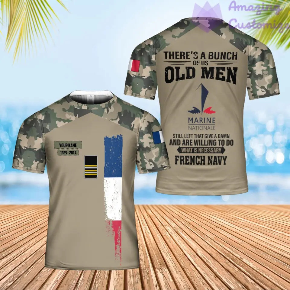 Personalized France Soldier/Veteran Camo with Name, Year and Rank POLO All Over Printed - 17217792