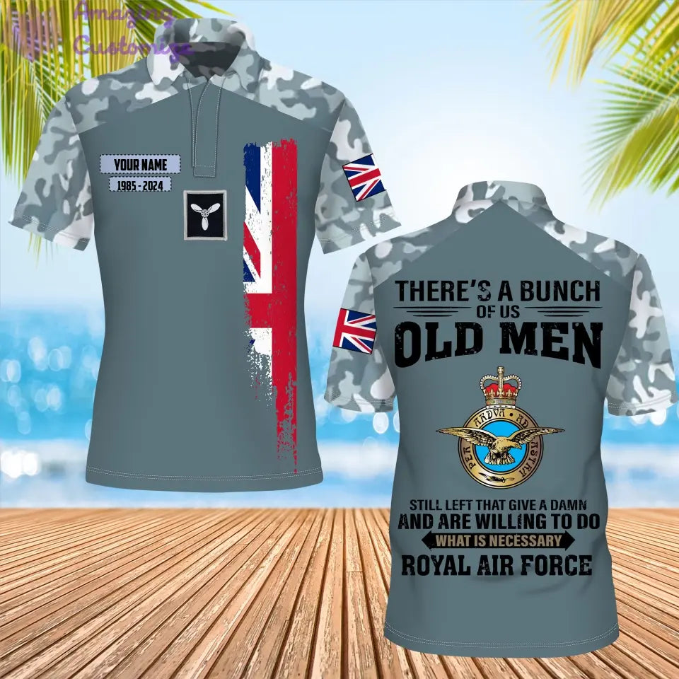 Personalized UK Soldier/Veteran Camo with Name, Year and Rank POLO All Over Printed - 17217792