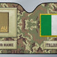 Pare-soleil de voiture personnalisé avec camouflage soldat/vétéran italien avec nom et grade - 17230752