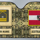 Personalized Austria Soldier/Veteran Camo With Name And Rank Auto Sun Shade - 17230752