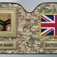 Personalized UK Soldier/Veteran Camo With Name And Rank Auto Sun Shade - 17230752