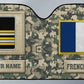 Personalized France Soldier/Veteran Camo With Name And Rank Auto Sun Shade - 17230752