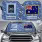 Personalized Australia Soldier/Veteran Camo With Name And Rank Auto Sun Shade - 17230752