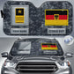 Personalized Germany Soldier/Veteran Camo With Name And Rank Auto Sun Shade - 17230752