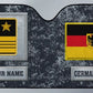 Personalized Germany Soldier/Veteran Camo With Name And Rank Auto Sun Shade - 17230752