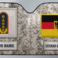 Personalized Germany Soldier/Veteran Camo With Name And Rank Auto Sun Shade - 17230752