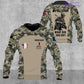 Personalized France Soldier/Veteran Camo with Name, Rank POLO All Over Printed - 17234208