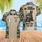 Personalized France Soldier/Veteran Camo with Name, Rank POLO All Over Printed - 17234208