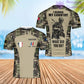 Personalized France Soldier/Veteran Camo with Name, Rank POLO All Over Printed - 17234208