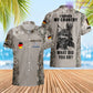 Personalized Germany Soldier/Veteran Camo with Name, Rank POLO All Over Printed - 17234208