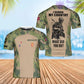 Personalized Norway Soldier/Veteran Camo with Name, Rank POLO All Over Printed - 17234208