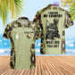 Personalized Ireland Soldier/Veteran Camo with Name, Rank POLO All Over Printed - 17234208