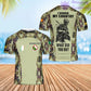 Personalized Ireland Soldier/Veteran Camo with Name, Rank POLO All Over Printed - 17234208