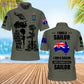 Personalized Australia Soldier/Veteran Camo with Name, Rank POLO All Over Printed - 17235936